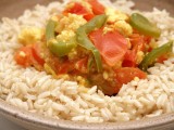 Indischer Käse mit Gemüse
