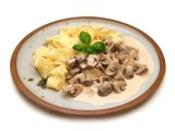 Nudeln mit Champignons