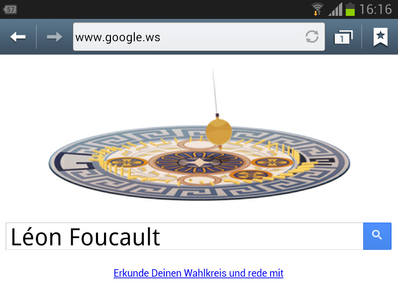 Léon Foucault Google-Doodle