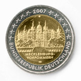 2 Euro Schweriner Schloß