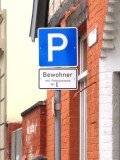 Parkplatz für Bewohner mit Parkausweis