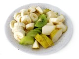 Obst: Banane, Biwi und Birne