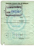 DDR Kontenanmeldung - Vermerk im Personalausweis