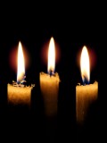 3. Advent - drei Kerzen