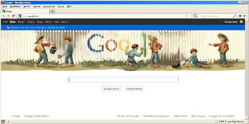 Google-Doodle Mark Twain