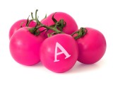 Pinke Tomaten mit A