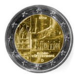 2 Euro Münze Baden-Württemberg - Kloster Maulbronn