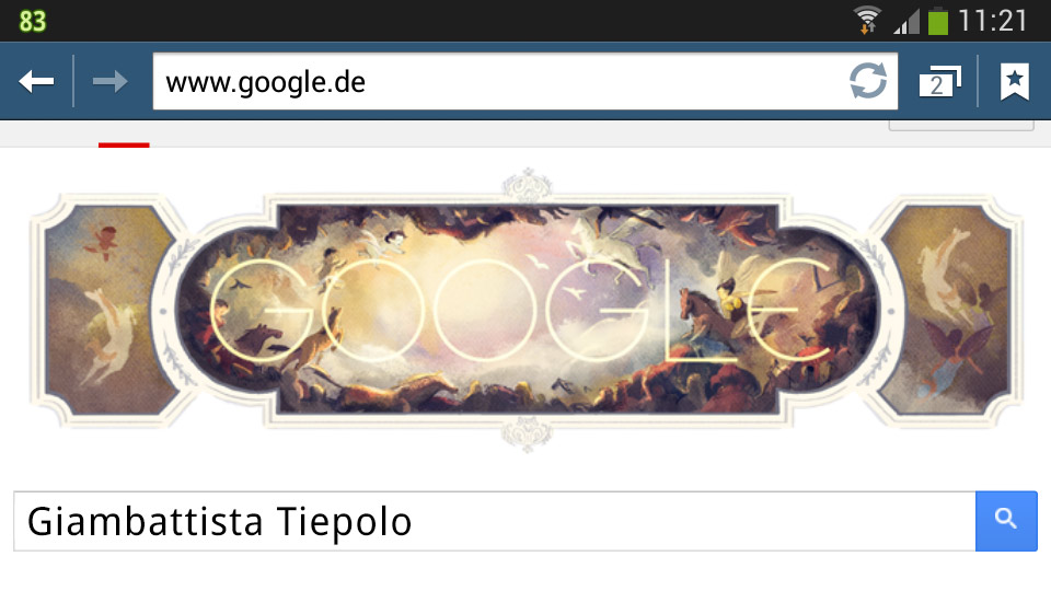Giambattista Tiepolo Google-Doodle