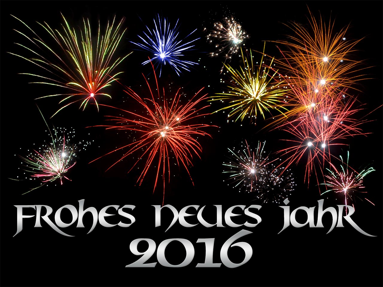 Neujahr 2016 – Frohes neues Jahr (silber)