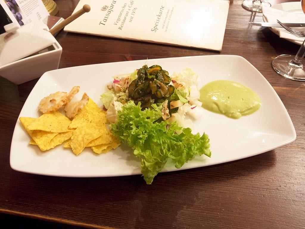 Tassajara – vegetarisches Restaurant: Vorspeisen-Salat