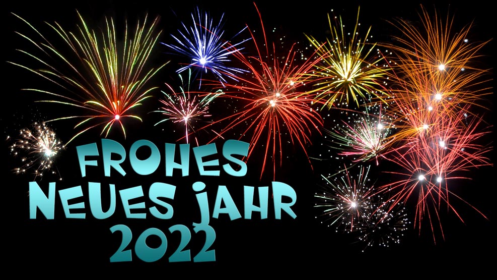 Frohes neues Jahr 2022 (türkis)