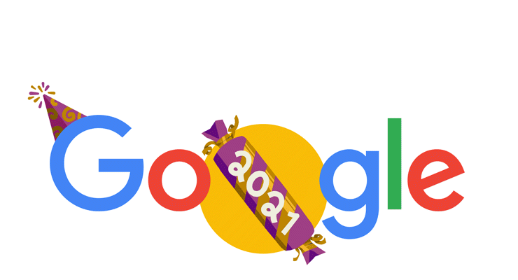 Neujahr 2022 (Google Doodle)