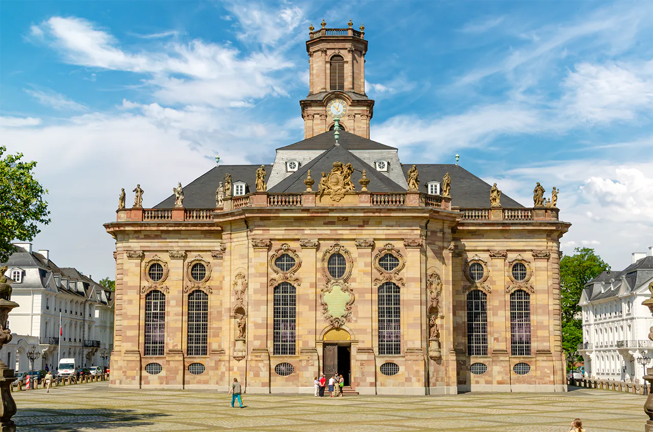 Saarbrücken – Ludwigskirche am Ludwigsplatz