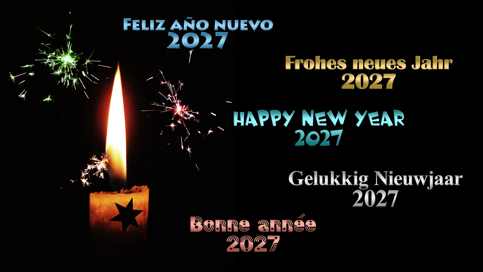 Frohes neues Jahr 2027 (international)